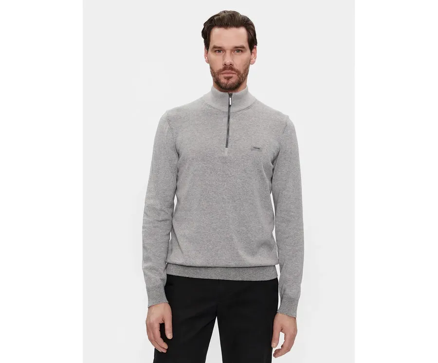 obrazek 1 Calvin Klein Sweter K10K112735 Szary Regular Fit