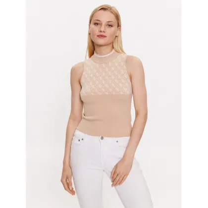 Zdjęcie Guess Sweter W3YR26 Z37K0 Beżowy Slim Fit