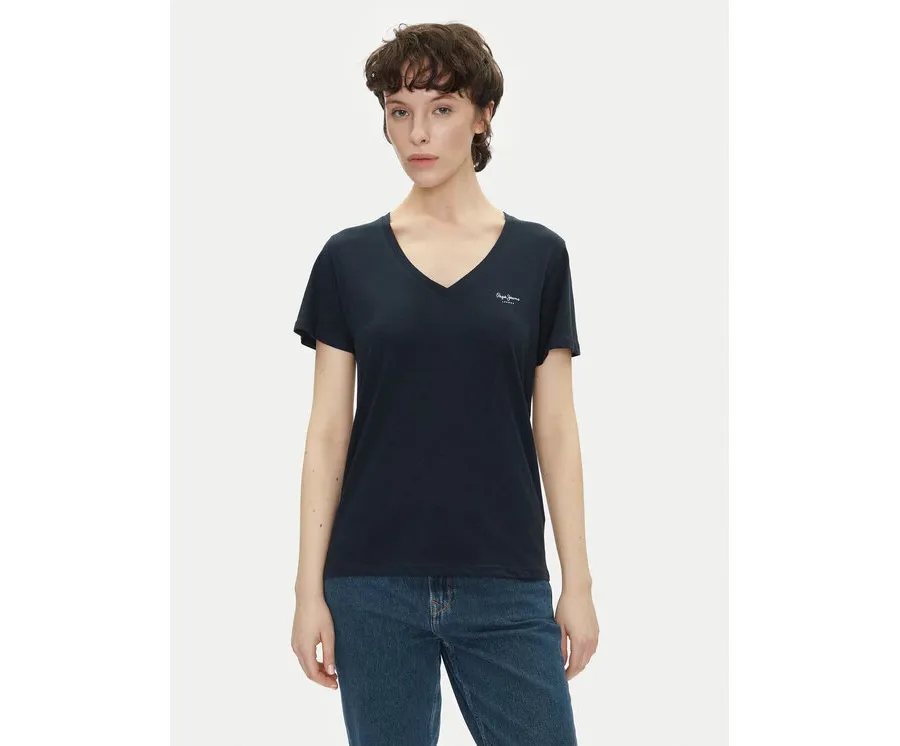 obrazek 1 Pepe Jeans T-Shirt Macy PL506051 Granatowy Regular Fit