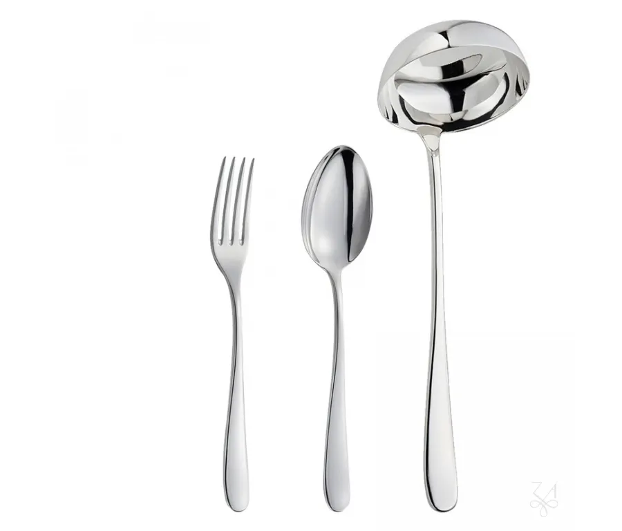 obrazek 3 Piękny stylowy 88-elementowy komplet sztućców w skrzynce - Zaramella Argenti