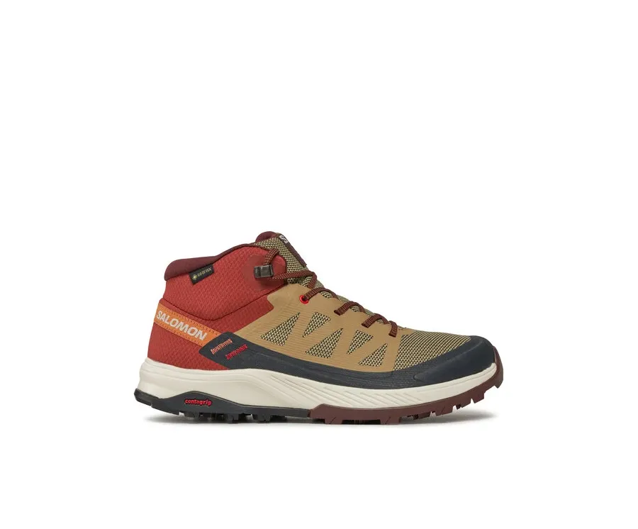 obrazek 1 Salomon Trekkingi Outrise Mid Gtx L47143700 Brązowy