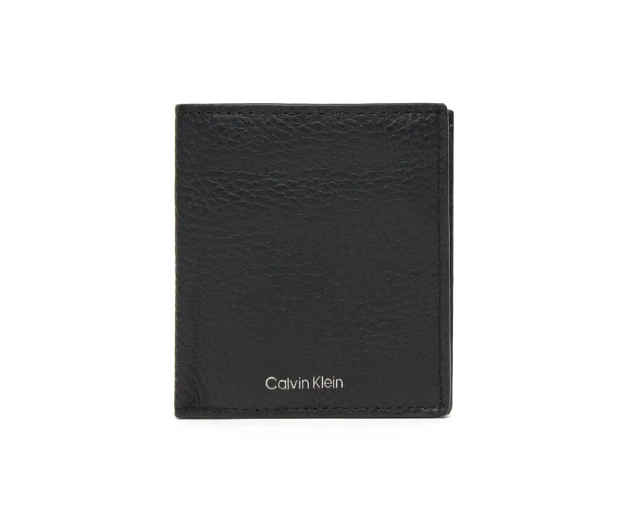 obrazek 1 Calvin Klein Duży Portfel Męski Ck Leather Comp Trifold W C &Car LV04D1029G Czarny