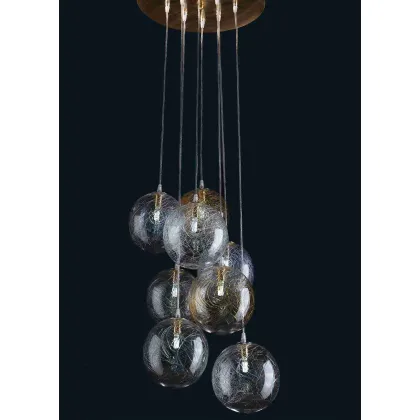 Zdjęcie Nowoczesna wisząca lampa ze szkła Murano