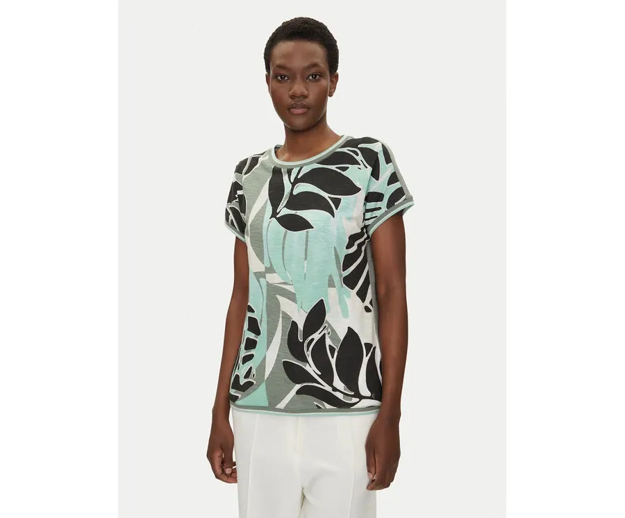 obrazek 1 Olsen Bluzka 11105070 Zielony Regular Fit