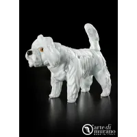 Picture Elegant poodle figurine made of Murano glass