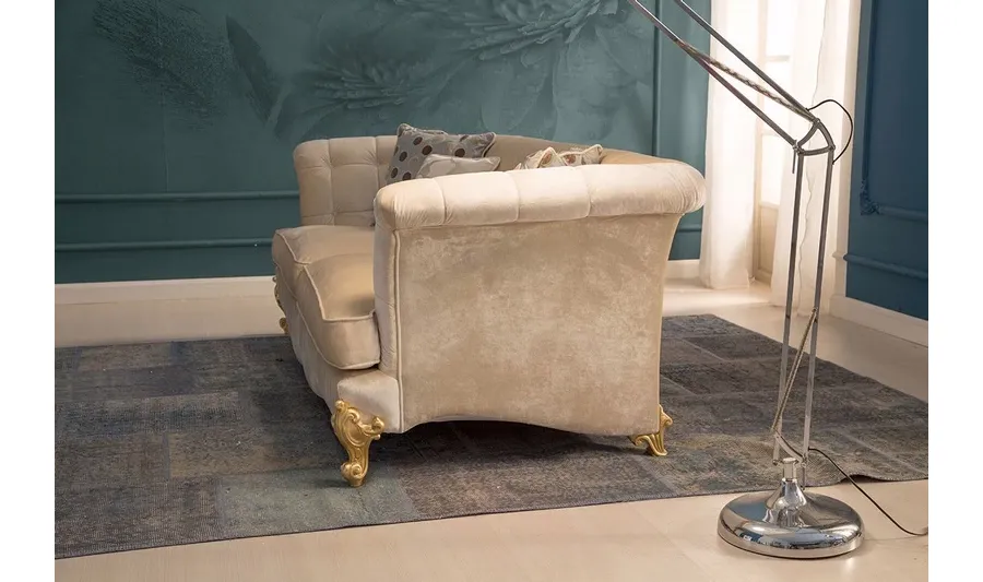 obrazek 2 Ekskluzywna 3-osobowa sofa w stylu klasycznym - Stella del Mobile