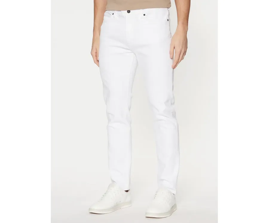 obrazek 1 HUGO Jeansy 50530605 Biały Slim Fit