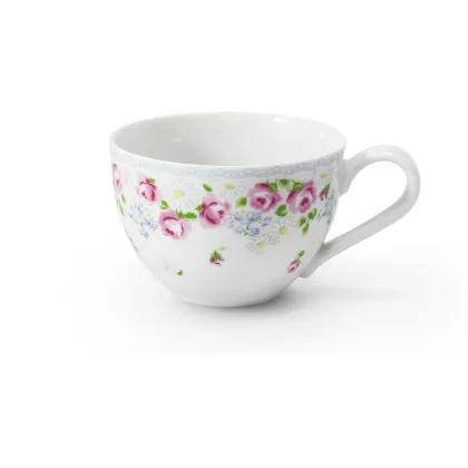 Zdjęcie Porcelanowa filiżanka o niezwykłym kwiatowym zdobieniu – Leander