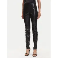 Zdjęcie Guess Spodnie z imitacji skóry W4BB18 WGIK0 Brązowy Slim Fit