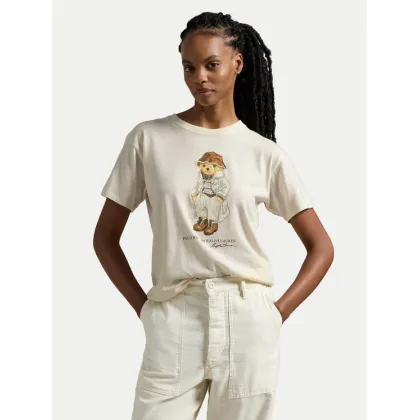 Zdjęcie Polo Ralph Lauren T-Shirt 211947961001 Écru Regular Fit