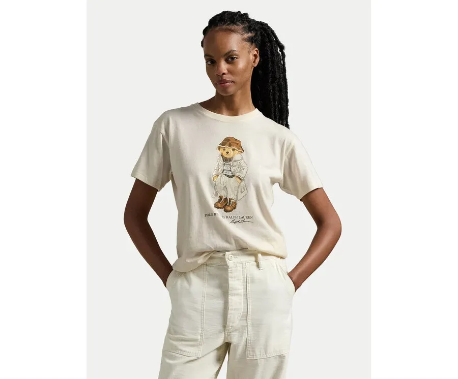 obrazek 1 Polo Ralph Lauren T-Shirt 211947961001 Écru Regular Fit