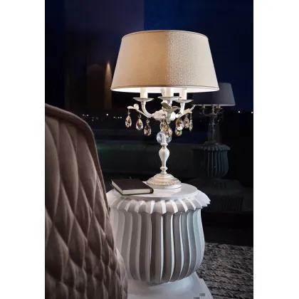 Picture Italian desk lamp with crystals - Allure