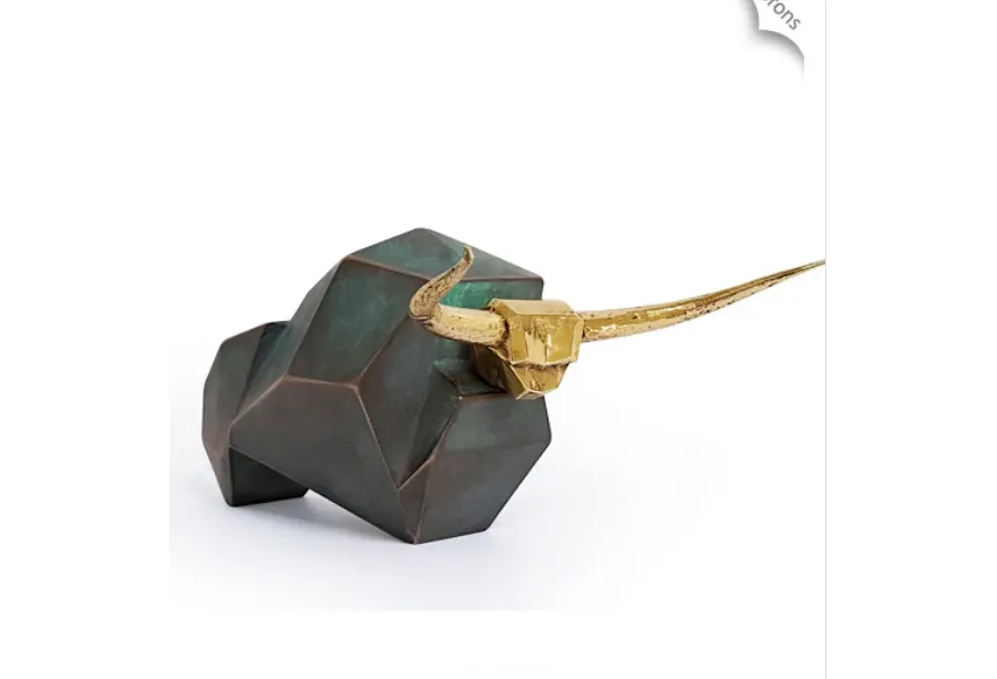 obrazek 2 Ekskluzywny korkociąg z brązu w kształcie głowy byka - idealny na prezent