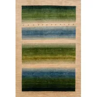 Picture Natural wool carpet hand-woven from Iran - Jordan