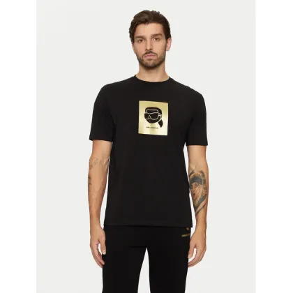 Zdjęcie KARL LAGERFELD T-Shirt 755460 551235 Czarny Regular Fit