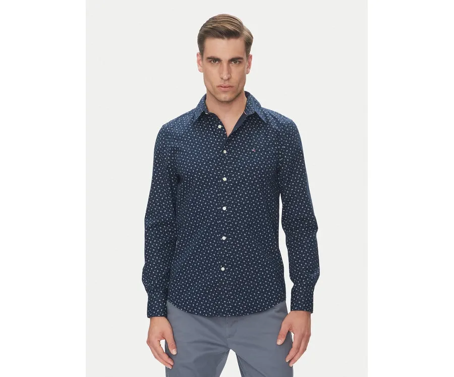 obrazek 1 Tommy Hilfiger Koszula MW0MW38559 Granatowy Slim Fit