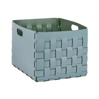Zdjęcie Ekskluzywny kosz Bottega 35x40xH30 cm w kolorze pastelowego błękitu