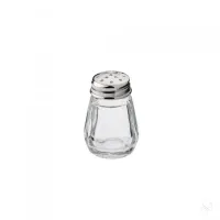 Zdjęcie Piękna stylowa solniczka / pieprzniczka ze szkła i srebra - Zaramella Argenti