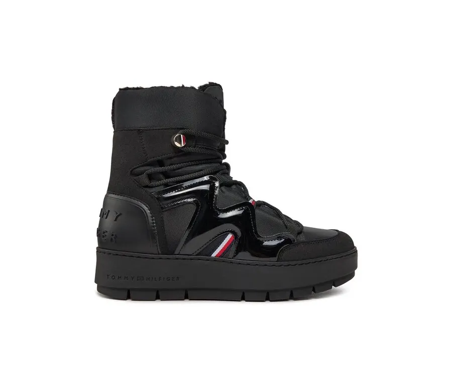 obrazek 1 Tommy Hilfiger Śniegowce Patent Snowboot FW0FW07852 Czarny