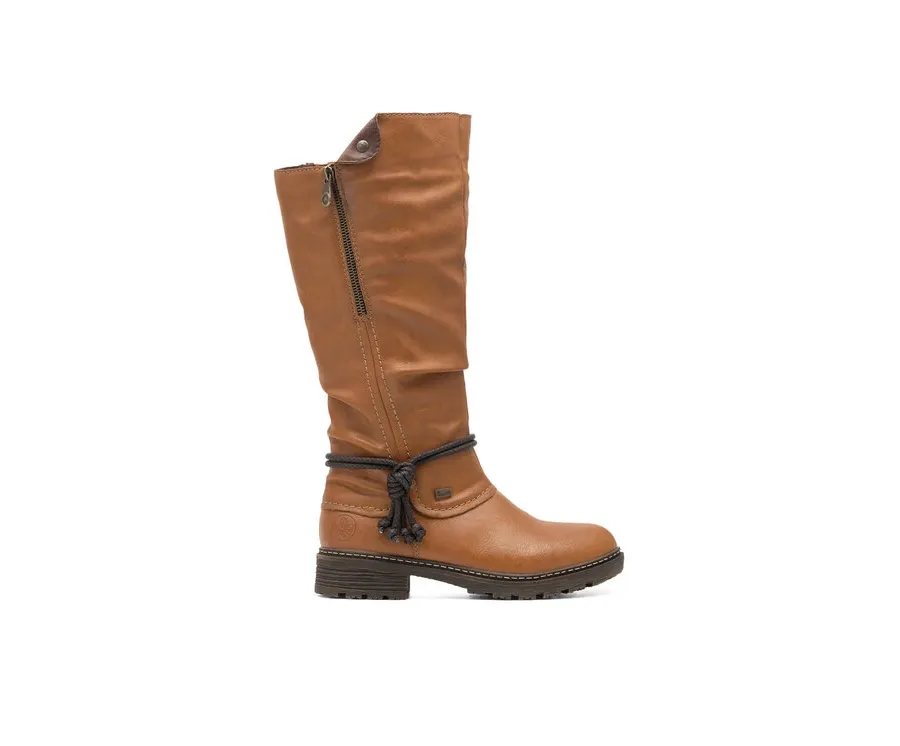 obrazek 1 Rieker Kozaki Z4758-24 Brązowy