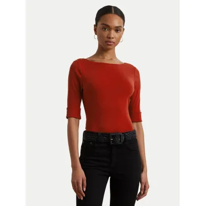 Zdjęcie LAUREN RALPH LAUREN Bluzka 200654963193 Czerwony Slim Fit