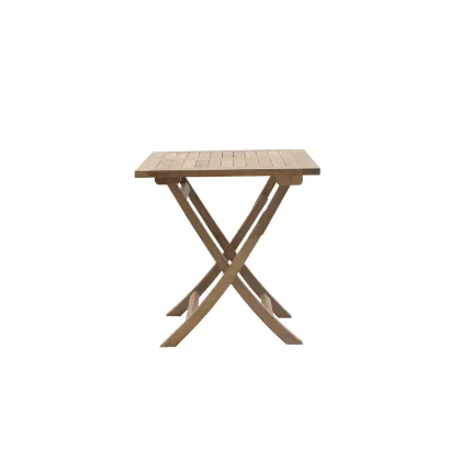 Zdjęcie Stylowy kwadratowy składany stół Singaraja-Moon do ogrodu lub na taras