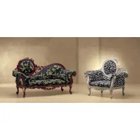 Picture Luxurious baroque-style couch and armchair for the living room - Morello Gianpaolo