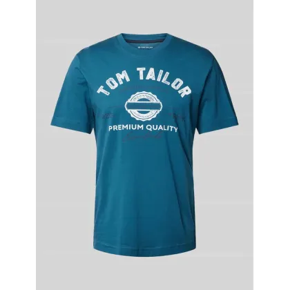 Zdjęcie T-shirt z nadrukiem ze sloganem