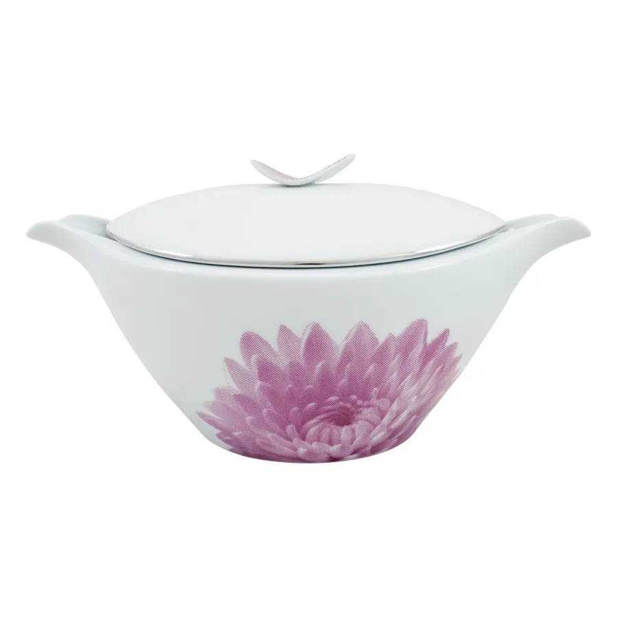 obrazek 14 Delikatna porcelanowa zastawa stołowa z motywem kwiatowym - Porcel