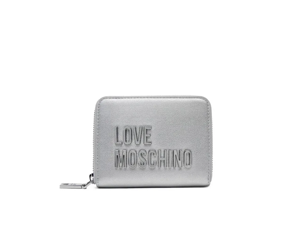 obrazek 1 LOVE MOSCHINO Mały Portfel Damski JC5613PP1MKD196B Srebrny