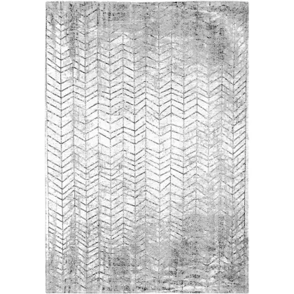 Zdjęcie Elegancki czarno biały dywan w jodełkę - BLACK ON WHITE 8652