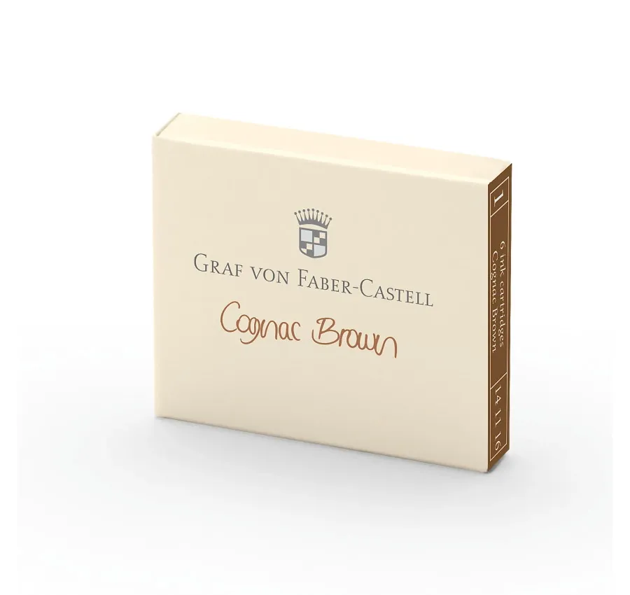 obrazek 1 Naboje do pióra wiecznego w kolorze Cognac Brown 6 sztuk