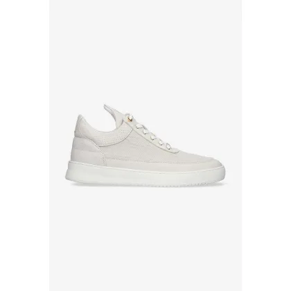 Zdjęcie Filling Pieces sneakersy skórzane Low Top Aten kolor szary 10126591890