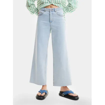 Zdjęcie Desigual Jeansy Denver 24SWDD12 Błękitny Cropped Fit