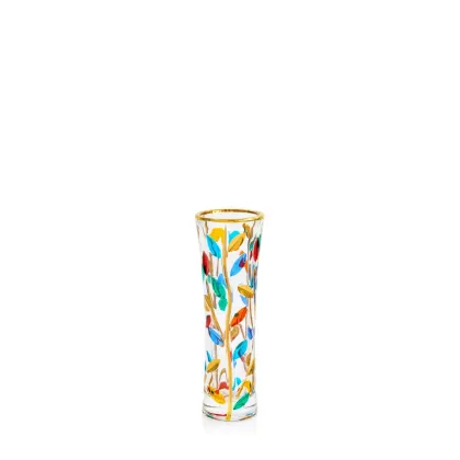 Zdjęcie Artystycznie malowany wazon ze szkła murano (19 cm)