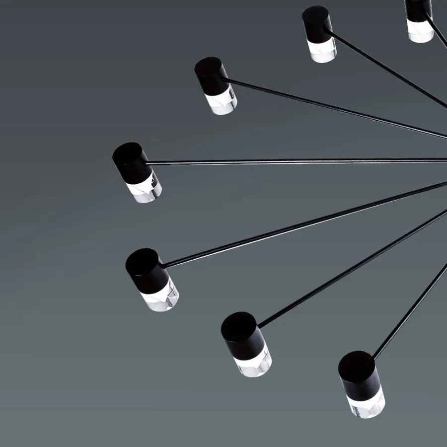 obrazek 2 Imponująca lampa wisząca Galileo z 18 punktami świetlnymi