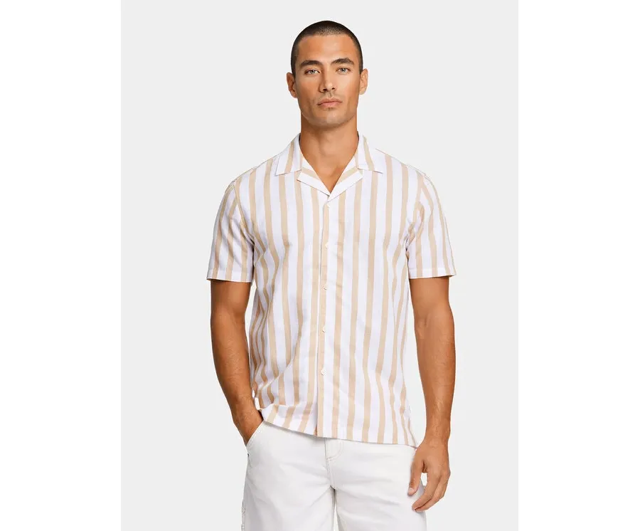 obrazek 1 Lindbergh Koszula 30-203321 Beżowy Relaxed Fit