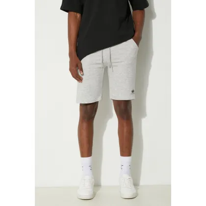 Zdjęcie Alpha Industries szorty Basic męskie kolor szary 116363.17-SZARY