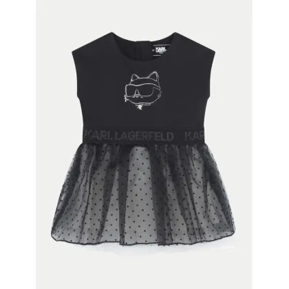 Zdjęcie Karl Lagerfeld Kids Sukienka codzienna Z30278 M Czarny Regular Fit