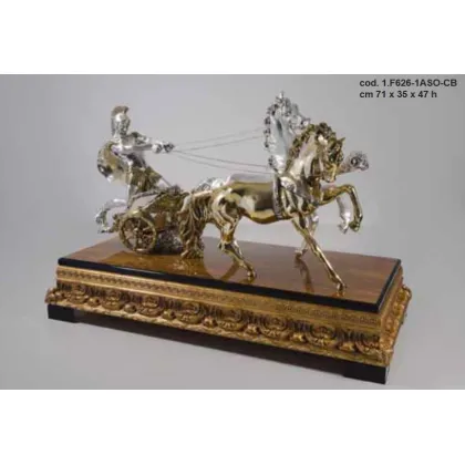 Zdjęcie Prestiżowy rydwan rzymski do dekoracji salonu - ArtBe