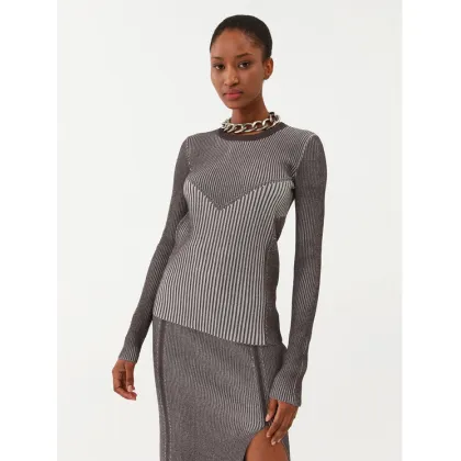 Zdjęcie Patrizia Pepe Sweter 8K0165/K123-J3S6 Szary Slim Fit
