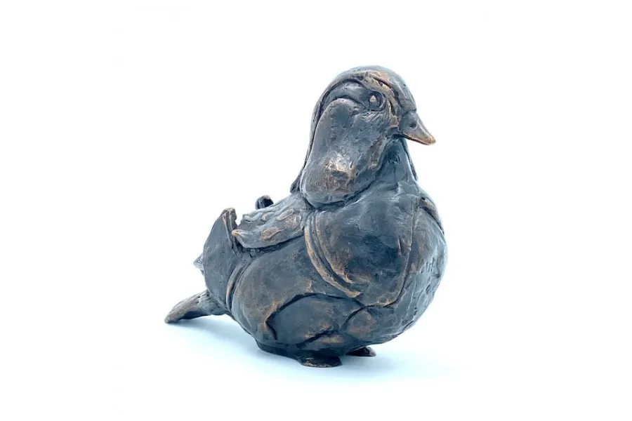 obrazek 2 Prestiżowa figurka z brązu "Kaczka mandarynka" - idealna ozdoba na prezent