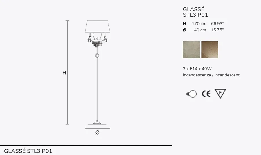 obrazek 3 Stojąca lampa do ekskluzywnego salonu - Luxury Products