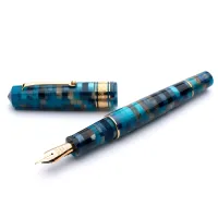 Zdjęcie Szykowne pióro włoskie Leonardo ,, MZG Mosaico Hawaii - Gold nib
