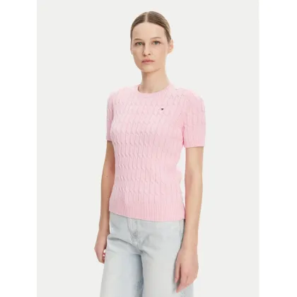 Zdjęcie Tommy Hilfiger Sweter WW0WW38744 Różowy Regular Fit