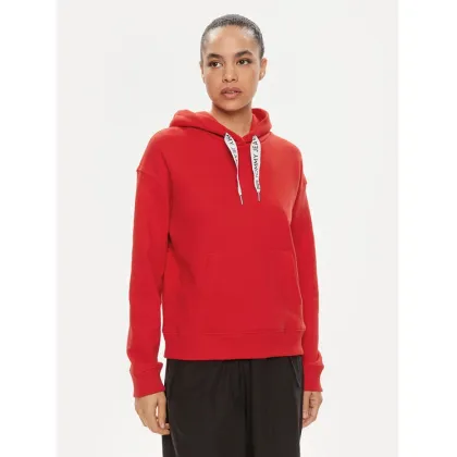 Zdjęcie Tommy Jeans Bluza Logo Drawcord DW0DW17794 Czerwony Boxy Fit