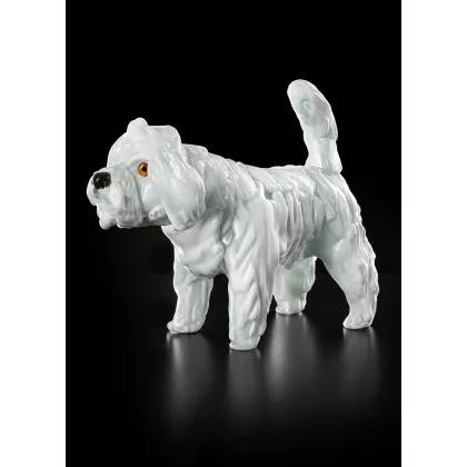 Zdjęcie Elegancka figurka pudla ze szkła Murano