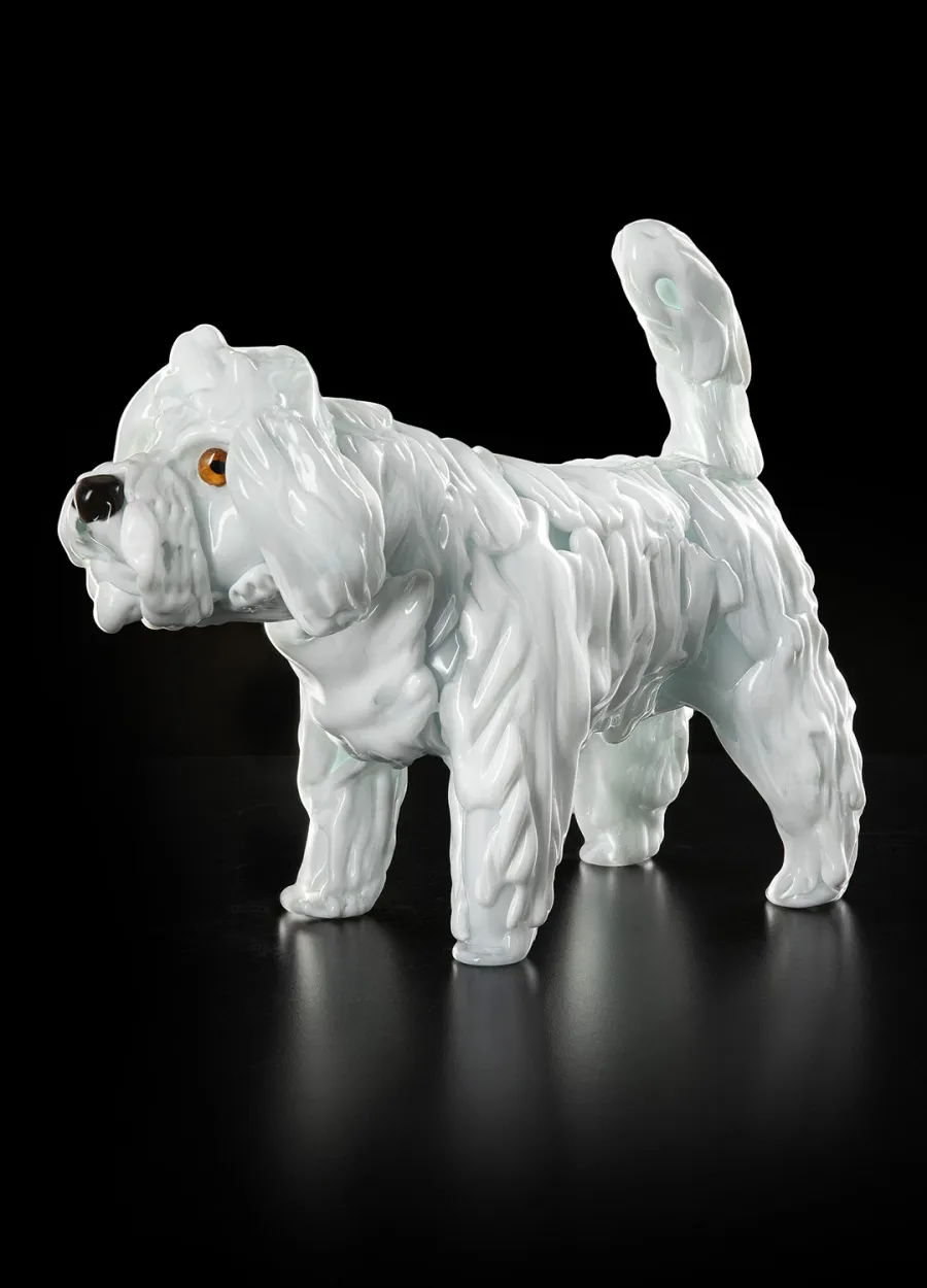 obrazek 1 Elegancka figurka pudla ze szkła Murano