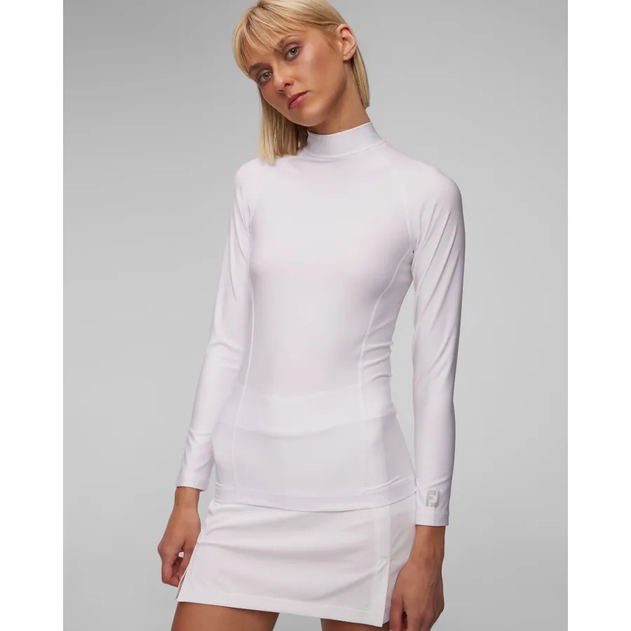 obrazek 1 Biały Longsleeve Termoaktywny Damski Footjoy Wmns Base Layer Mock FootJoy