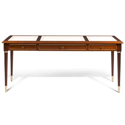 Picture Italian desk made of mahogany wood